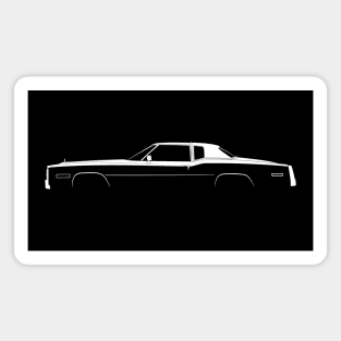 Cadillac Eldorado (1977) Silhouette Magnet